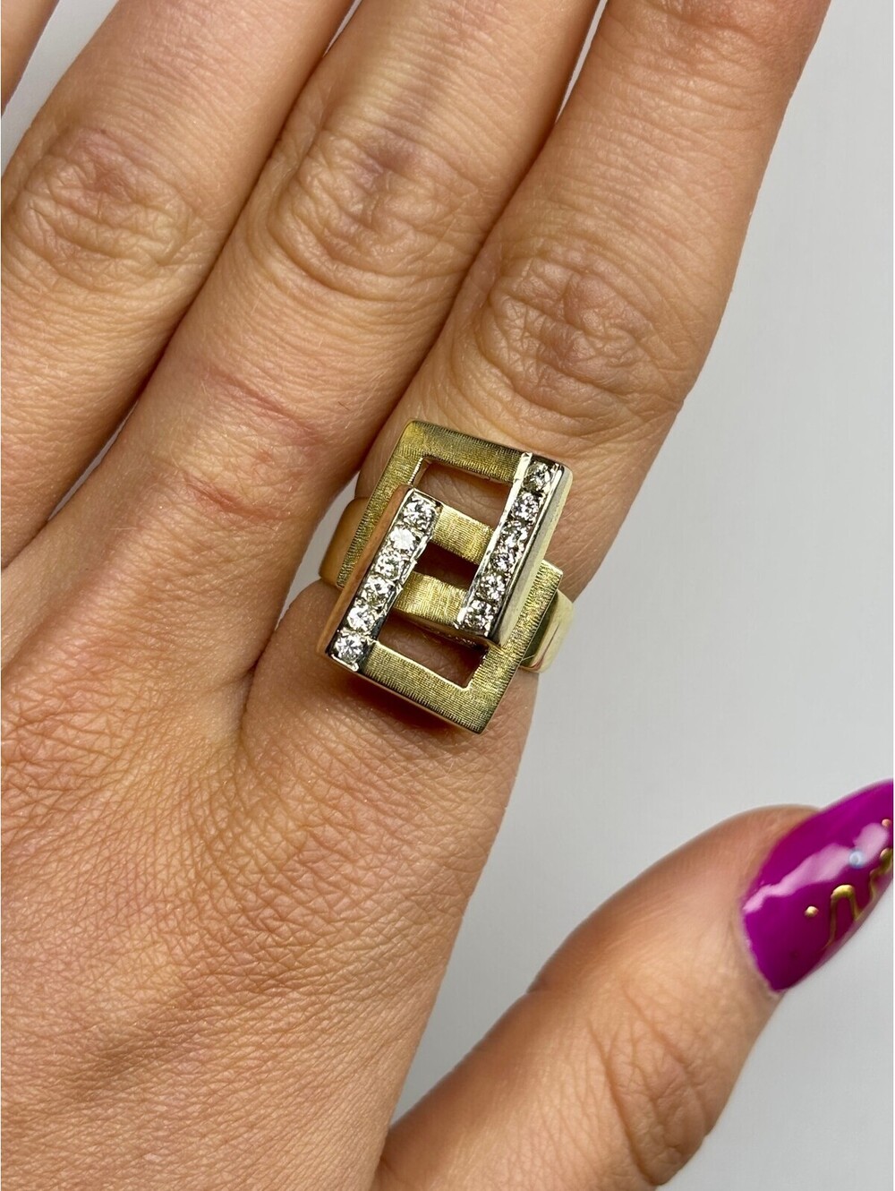 14k Yellow Gold Diamond Ring